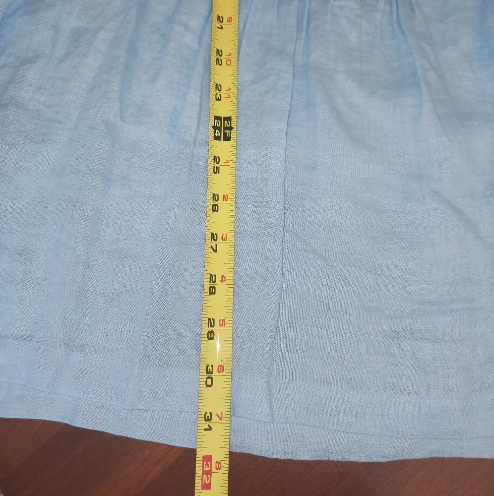 Lilly Pulitzer 100% Linen Sarasota Tunic in Frenchie Blue XL NWT - Picture 10 of 10